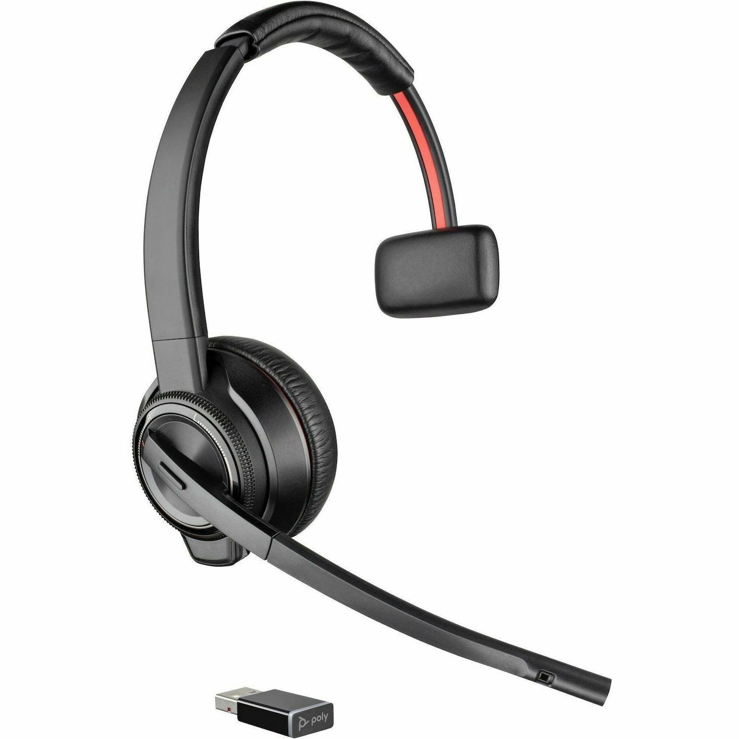 Poly Savi 8200 Office 8210-M Wireless Over-the-head, On-ear Mono Headset - Black