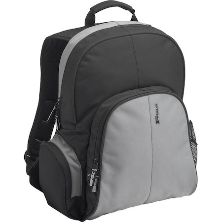 Targus Essential TSB023EU Carrying Case (Backpack) for 39.1 cm (15.4") to 40.6 cm (16") Notebook - Black, Grey