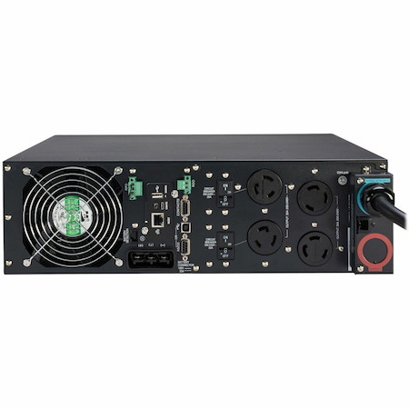 Eaton Tripp Lite Series SmartOnline 6000VA 5400W 208V Online Double-Conversion UPS - 2 L6-20R and 2 L6-30R Outlets, L6-30P Input, Network Card Included, Extended Run, 3U Rack/Tower, TAA