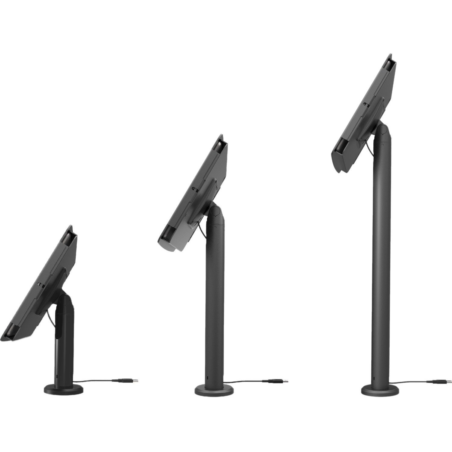 Compulocks iPad 10.2" Space Enclosure Tilting Stand 4" Black