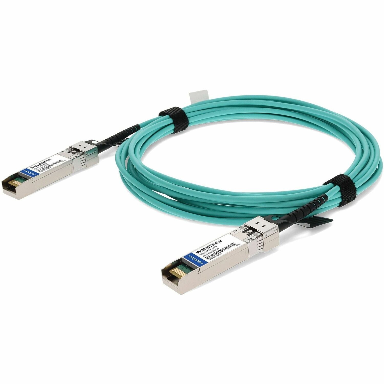 AddOn NetAPP&reg; Compatible TAA 10GBase-AOC SFP+ Active Optical Cable (850nm, MMF, 12m, Aqua)