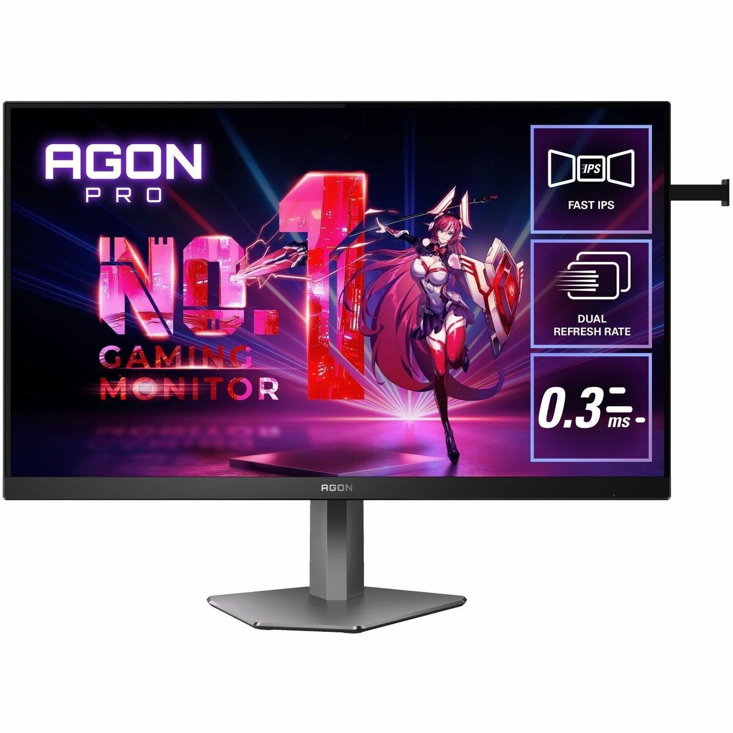 AOC AGON PRO AG276UZ 27" Class 4K UHD Gaming OLED Monitor - Black, Grey