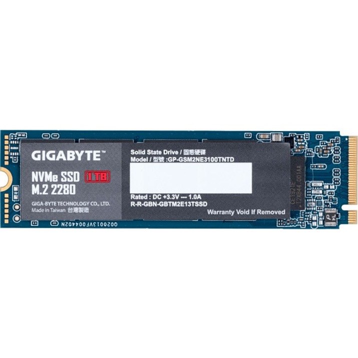 Gigabyte GP-GSM2NE3100TNTD 1 TB Solid State Drive - M.2 2280 Internal - PCI Express NVMe (PCI Express NVMe 3.0 x4)