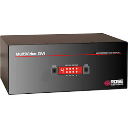 Rose Electronics MultiVideo MDM-4T4DDL/A1 Quad Video KVM Switch