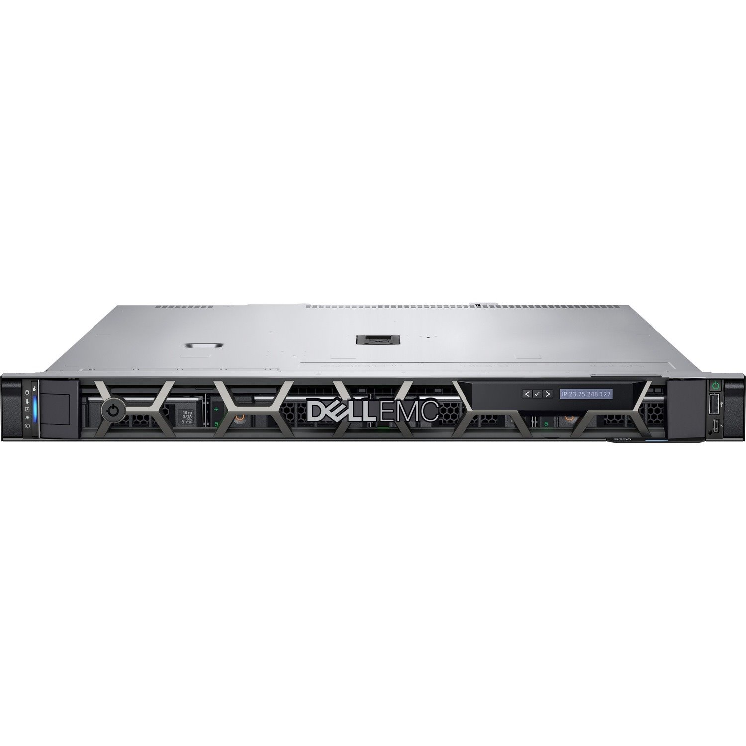 Dell EMC PowerEdge R250 1U Rack-mountable Server - 1 Xeon E-2314 2.80 GHz - 8 GB RAM - 1.20 TB HDD - (1 x 1.2TB) HDD Configuration - 12Gb/s SAS Controller