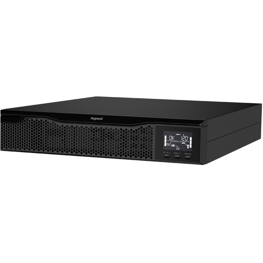 Legrand UPS, Line Interactive, LCD, 1500VA, 120V, 2U, (8) 5-15R, 5-15P Cord