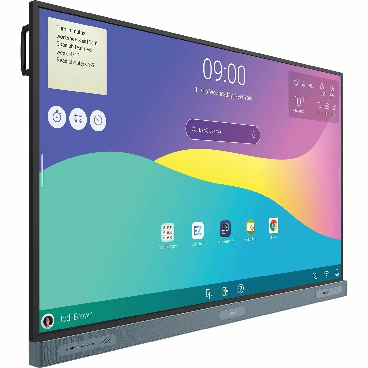 BenQ Board Pro RP8604 2184.40 mm 4K UHD LCD Collaboration Display