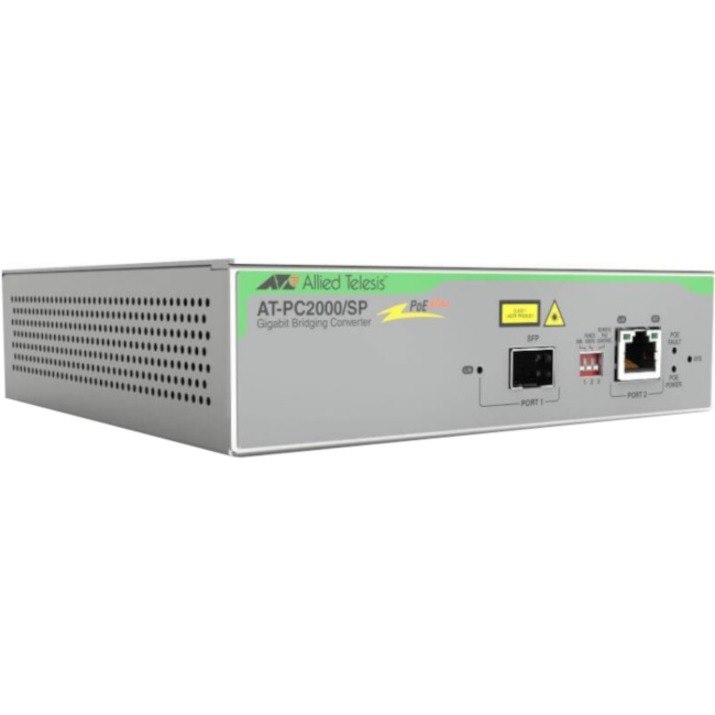 Allied Telesis PoE+ to SFP Switching Media Converter