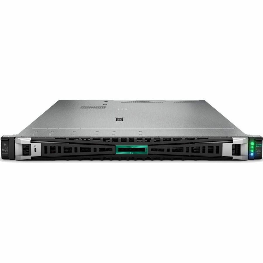 HPE ProLiant DL360 Gen11 1U Rack Server - 1 x Intel Xeon Gold 6530 2.10 GHz - 128 GB RAM - 9.60 TB SSD - (5 x 1.92TB) SSD Configuration - 12Gb/s SAS, Serial ATA/600, NVMe Controller