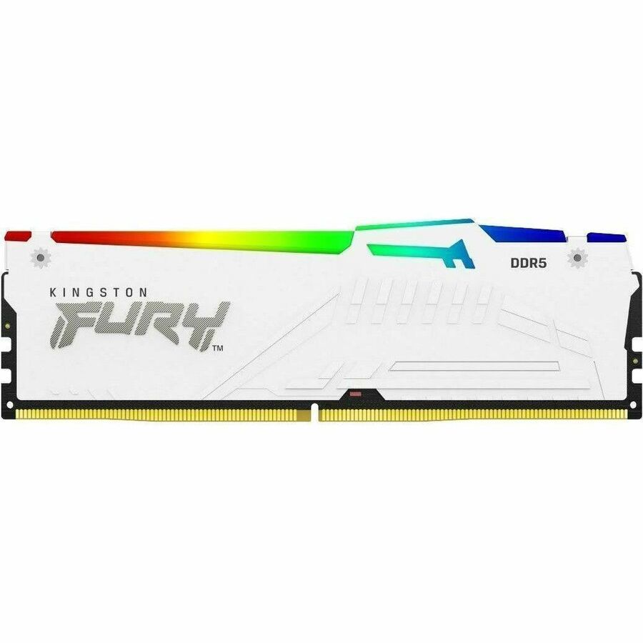 Kingston Fury Beast RGB - DDR5 - Module - 32 GB - Dimm 288-Pin - 6000 MT/s / PC5-48000 - CL36 - 1.35 V - Niet-Gebufferd - On-Die Ecc - Wit