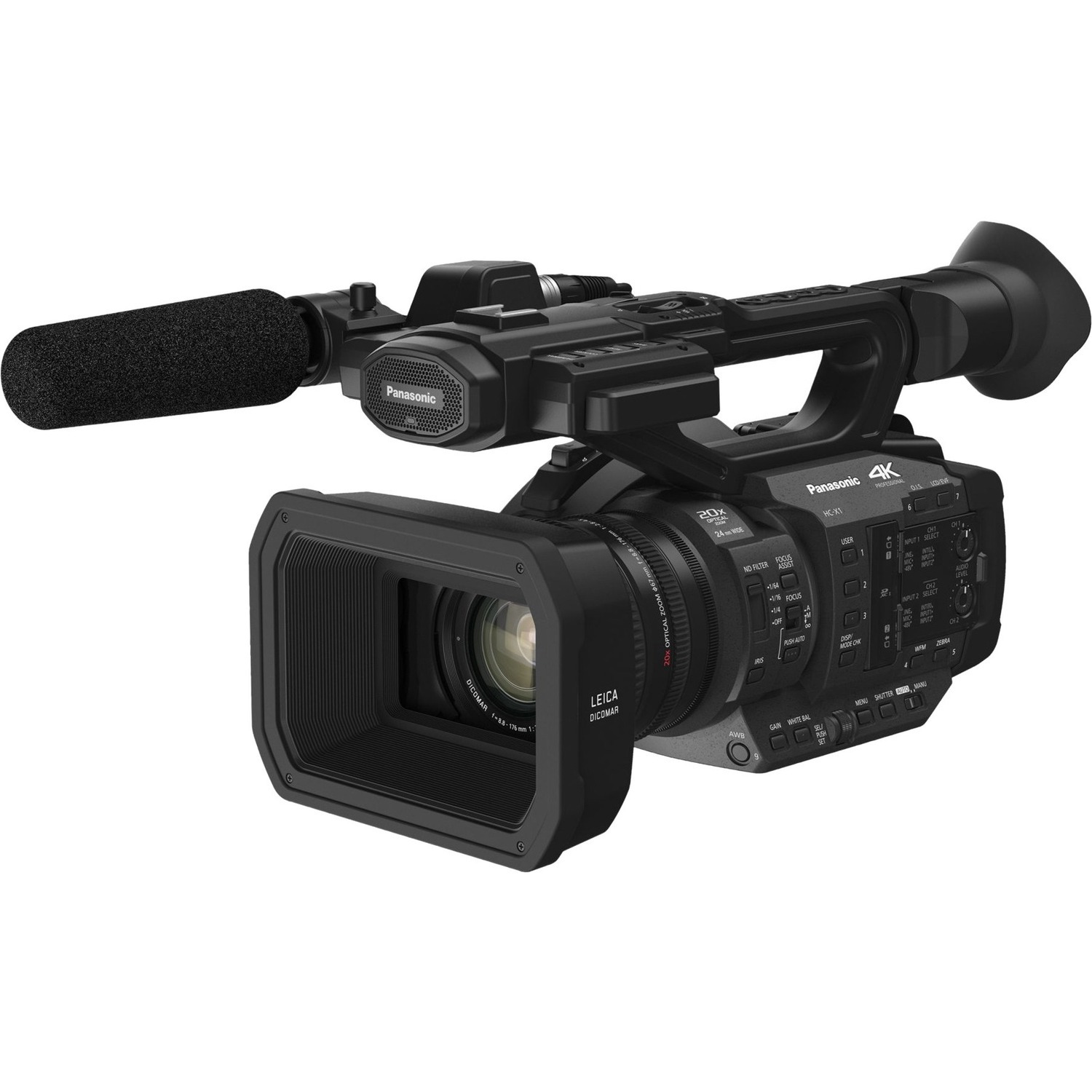 Panasonic HC-X1E Digital Camcorder - 8.9 cm (3.5") LCD Screen - MOS - 4K
