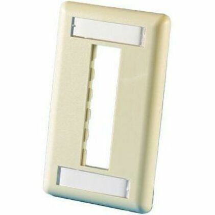 Ortronics Tracjack Faceplate, Three-Port (Single Gang), Plastic