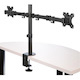 StarTech.com Desk Mount Dual Monitor Arm, Ergonomic VESA Compatible Mount for up to 32" (17.6lb/8kg) Display, Clamp/Grommet, Articulating