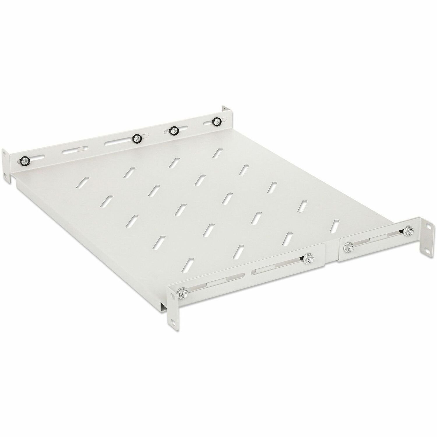 Intellinet 1U Rack-mountable Rack Shelf - Light Grey
