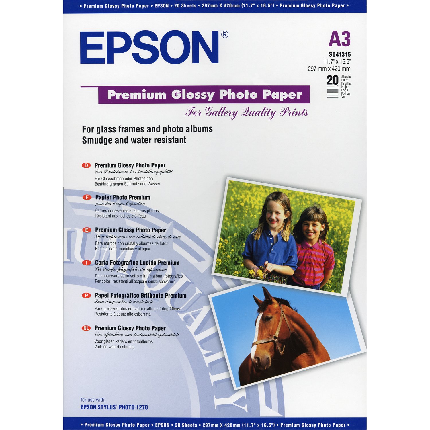 Epson Premium C13S041315 Inkjet Photo Paper