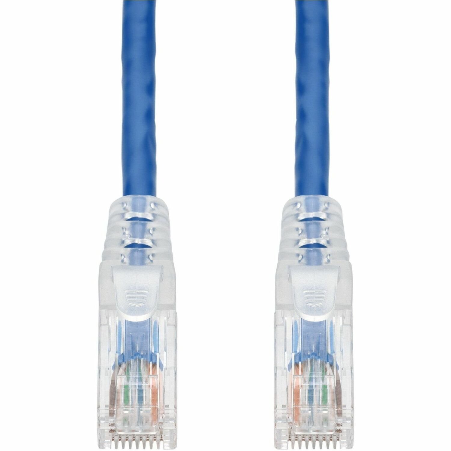AddOn 14ft Blue CAT 6 PVC Ethernet Cable Snagless Easy Clear Boot TAA RJ-45 M/M