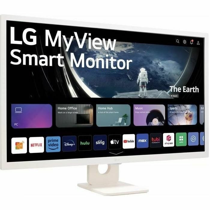 LG MyView 32SR53FS-W 32" Class Full HD Smart LCD Monitor - 16:9 - White