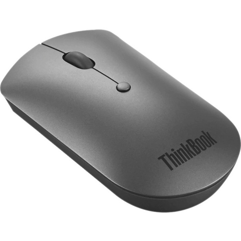 LENOVO ThinkPad Bluetooth Silent Mouse - Dual-Host Bluetooth 5.0 to Switch Between 2 Devices,DPI Adjustment: 2400, 1600, 800, 1YR Battery Life