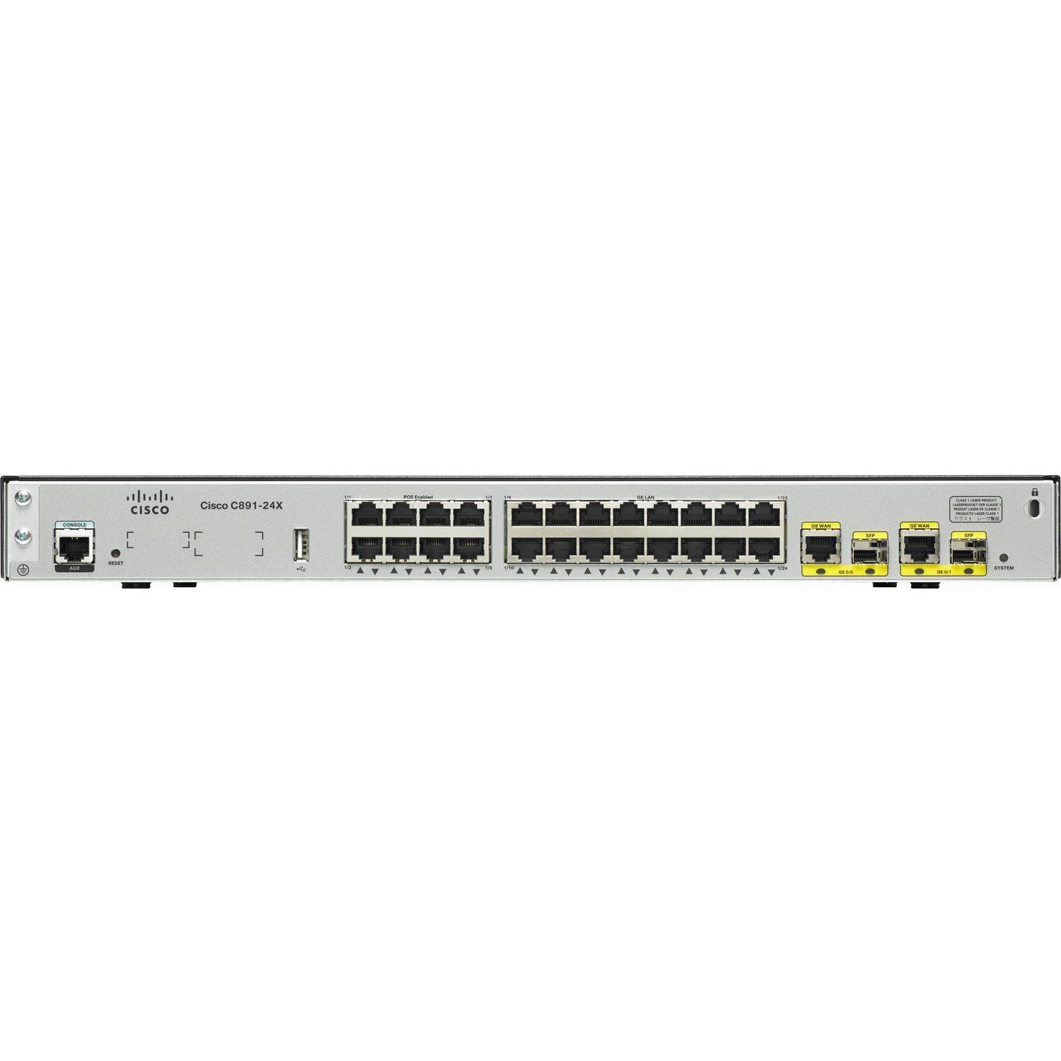 Cisco 891 Gigabit Ethernet Security Router with SFP and 24-ports Ethernet Switch