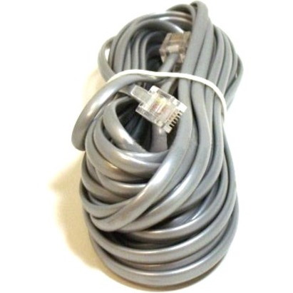 Monoprice Phone Cable, RJ11 (6P4C), Straight - 25ft for data