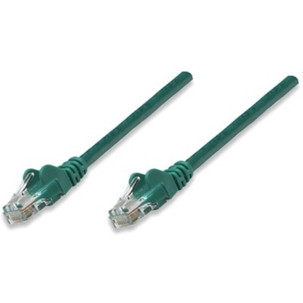 Network Patch Cable, Cat5e, 5m, Green, CCA, U/UTP, PVC, RJ45, Gold Plated Contacts, Snagless, Booted, Lifetime Warranty, Polybag