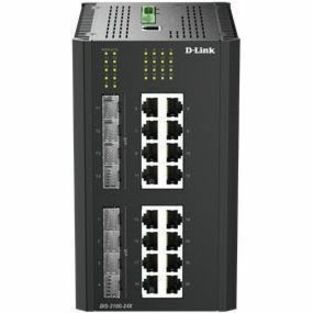 D-Link DIS-310G DIS-310G-24X 16 Ports Manageable Ethernet Switch - Gigabit Ethernet, 10 Gigabit Ethernet - 10/100/1000Base-T, 10GBase-X - Black