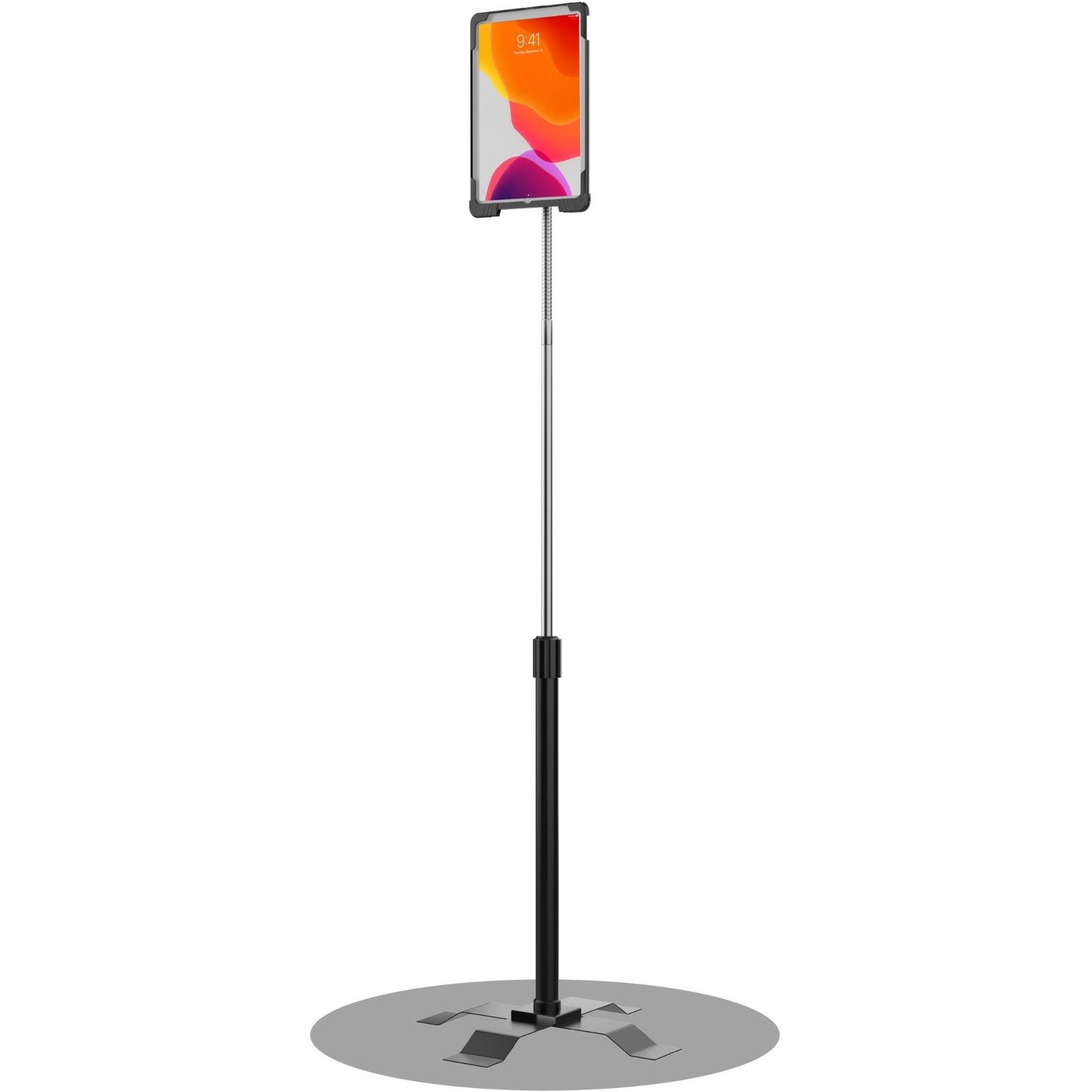 CTA Digital CTA Security Enclosure Gooseneck Floor Stand for iPad 7-9 Gen 10.2" & More