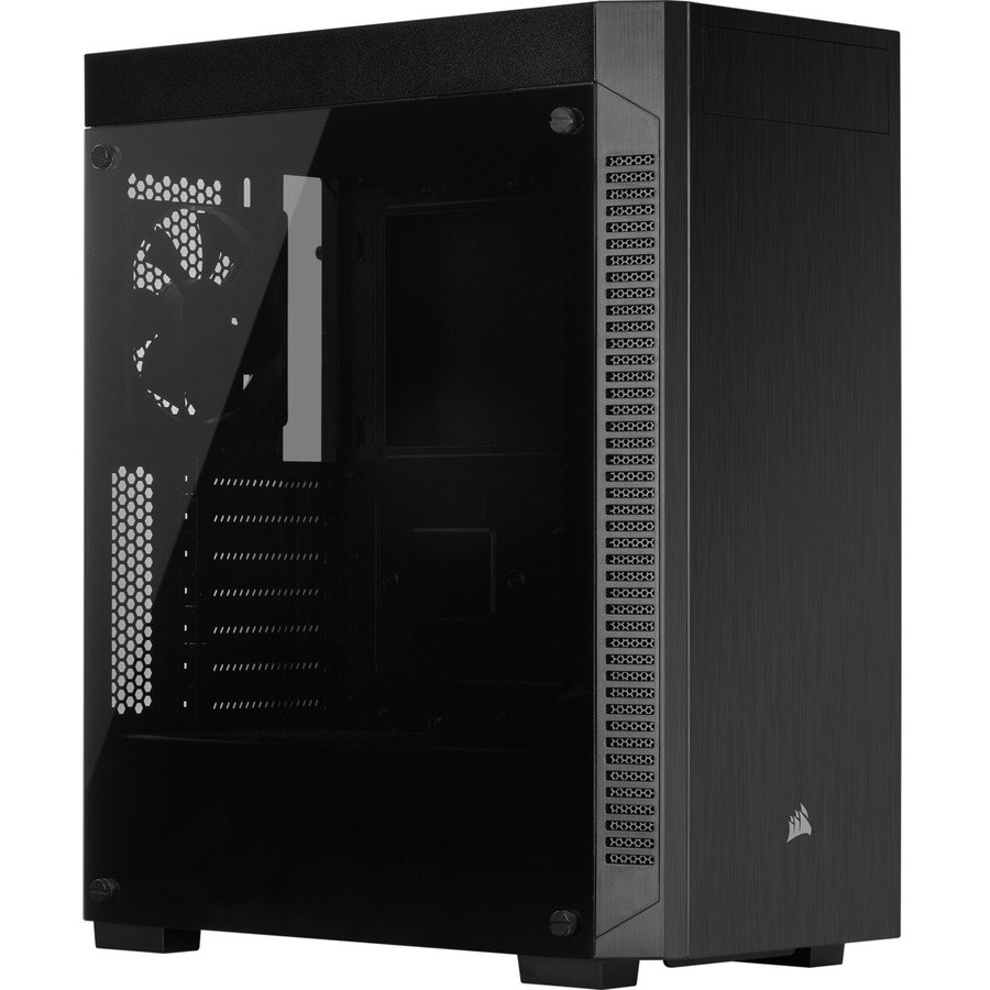 Corsair 110R Gaming Computer Case - ATX Motherboard Supported - Mid-tower - Steel, Plastic, Tempered Glass - Black