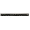 Eaton Tripp Lite Series 3.7kW Single-Phase Local Metered PDU, 208/230V (8 C13 & 2 C19), C20 / L6-20P Adapter, 12 ft. (3.66 m) Cord, 1U Rack-Mount, TAA