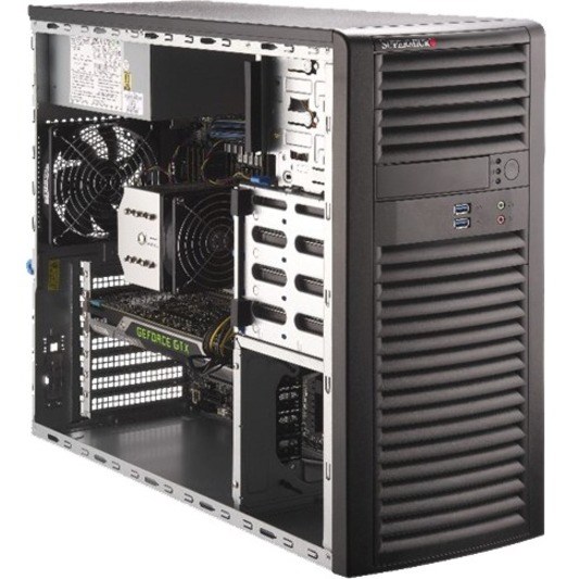 Supermicro SuperWorkstation 5039A-i Server Barebone System - Mid-tower - Socket R4 LGA-2066 - 1 x Processor Support