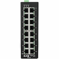 Eaton Tripp Lite Series 16-Port Lite Managed Industrial Gigabit Ethernet Switch - 10/100/1000 Mbps, -10° to 60°C, DIN Mount, TAA