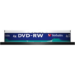 Verbatim DataLifePlus 43552 DVD Rewritable Media - DVD-RW - 4x - 4.70 GB - 10