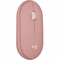 Logitech Pebble Mouse 2 M350s Slim Bluetooth Wireless Mouse, Portable, Customizable Button, Quiet Clicks, Tonal Rose