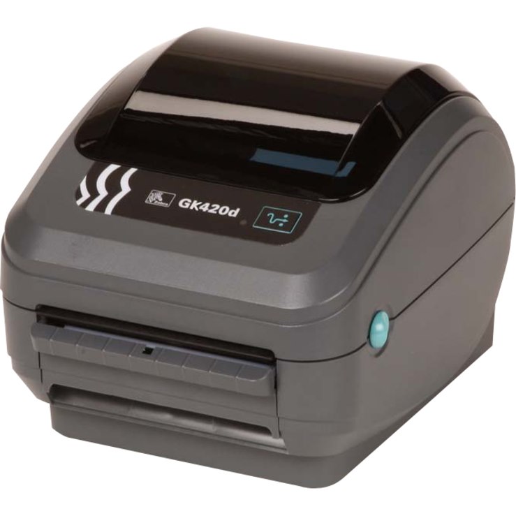 Zebra GK420d Desktop Direct Thermal Printer - Monochrome - Label Print - Fast Ethernet - USB