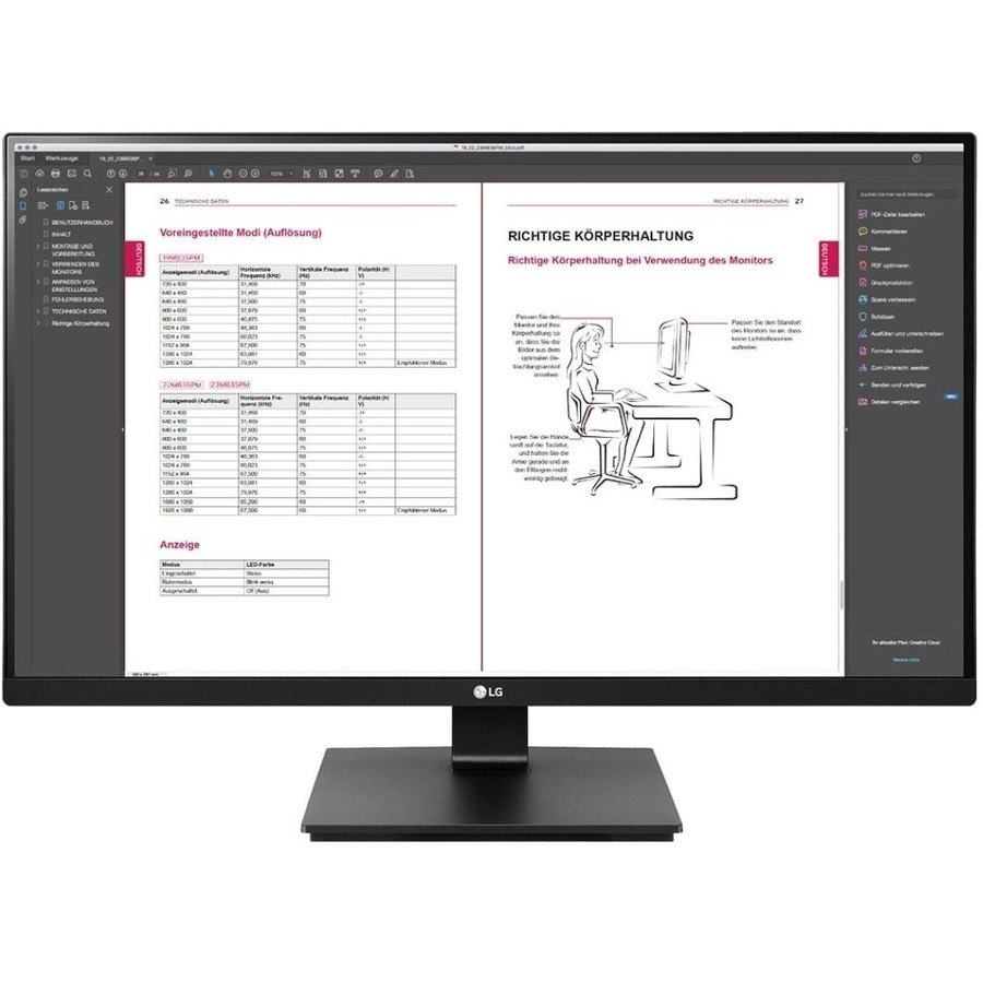 LG 27BN65Q-B 27" Class WQHD LCD Monitor - 16:9 - Dark Anthracite