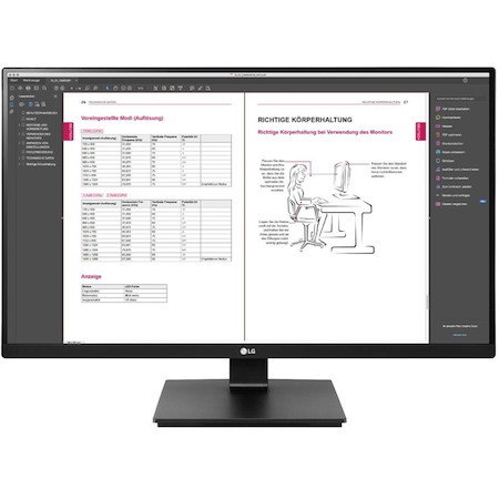 LG 27BN65Q-B 27" Class WQHD LCD Monitor - 16:9 - Dark Anthracite