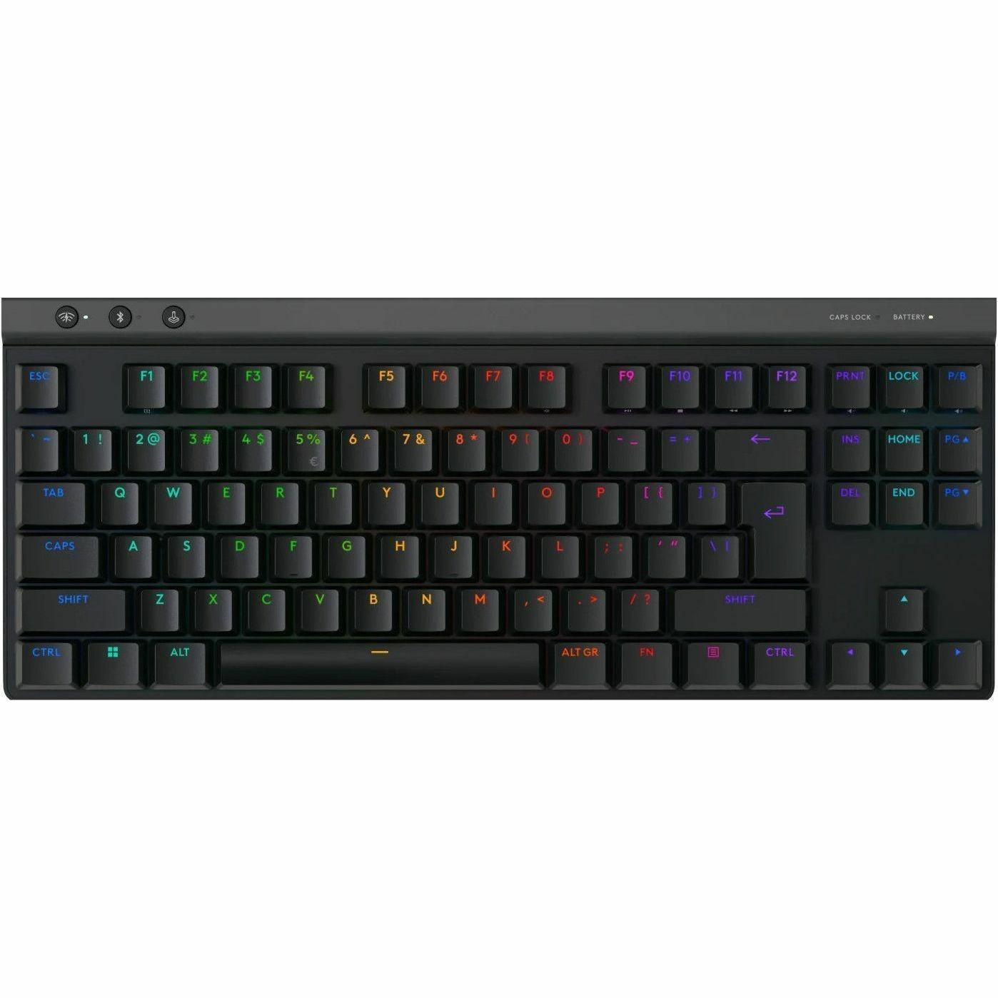 Logitech G G515 LIGHTSPEED TKL Gaming-toetsenbord - Bedraad/draadloos Verbinding - USB type A Interface - RGB LED - Engels (US) - QWERTY indeling - Zwart