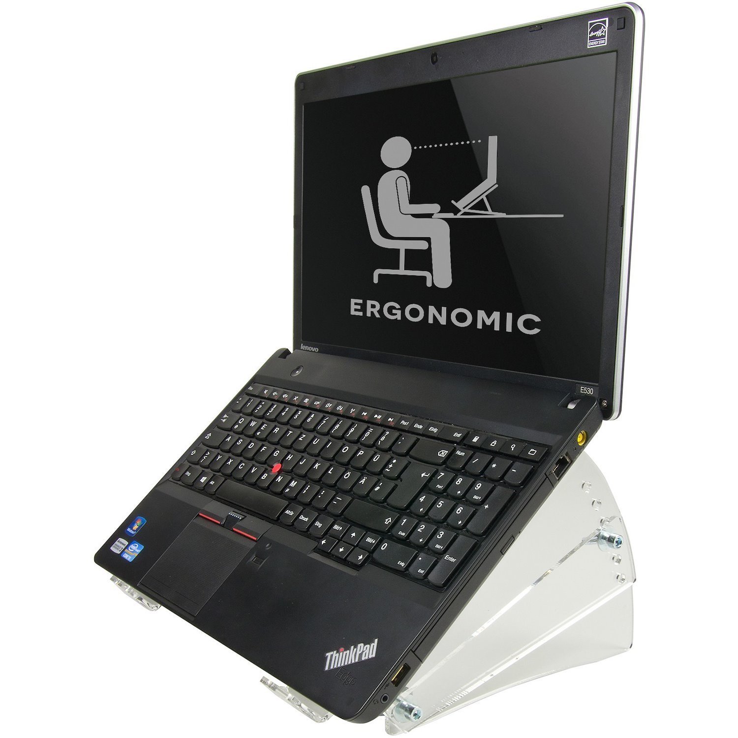 De NSNOTEBOOK300 is een acryl verhoger voor notebooks.