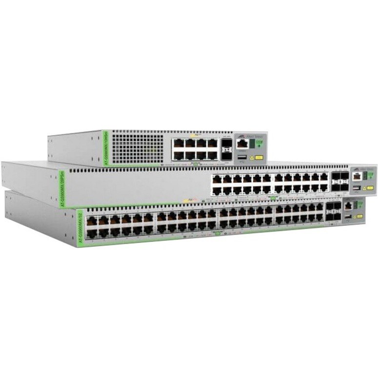 Allied Telesis CentreCOM GS980MX GS980MX/18HSM 16 Ports Manageable Layer 3 Switch - 5 Gigabit Ethernet, 10 Gigabit Ethernet - 5GBase-T, 10GBase-X