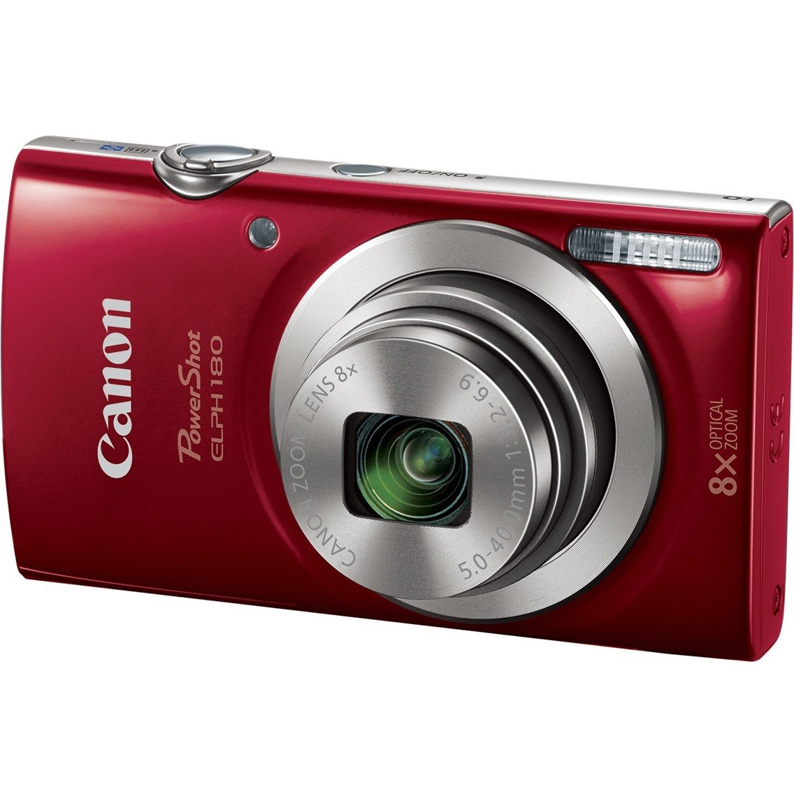 Canon PowerShot 180 20 Megapixel Compact Camera - Red