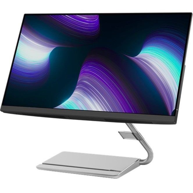Lenovo Q24i-20 24" Class Full HD LCD Monitor - 16:9 - Terrazzo Gray