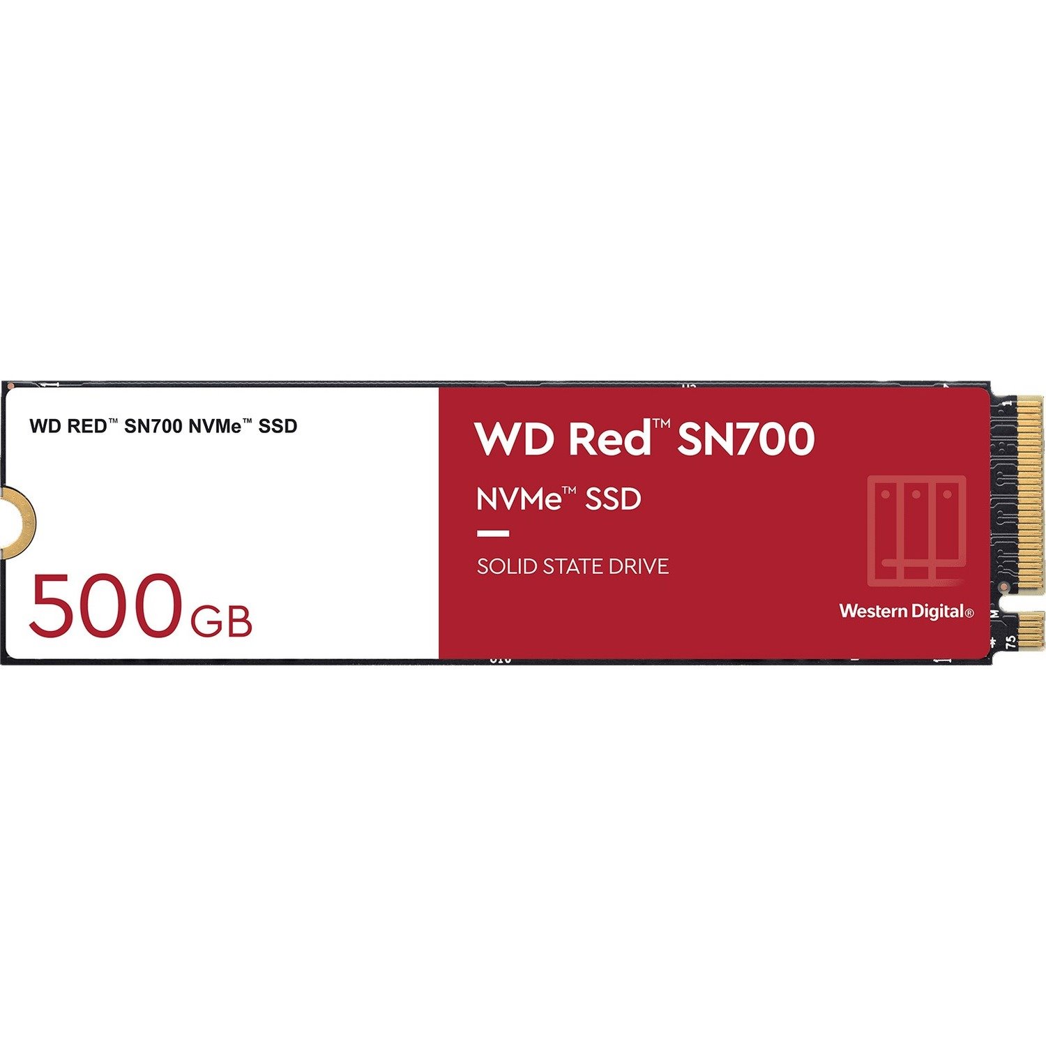 WD Red S700 WDS500G1R0C 500 GB Solid State Drive - M.2 2280 Internal - PCI Express NVMe (PCI Express NVMe 3.0 x4)