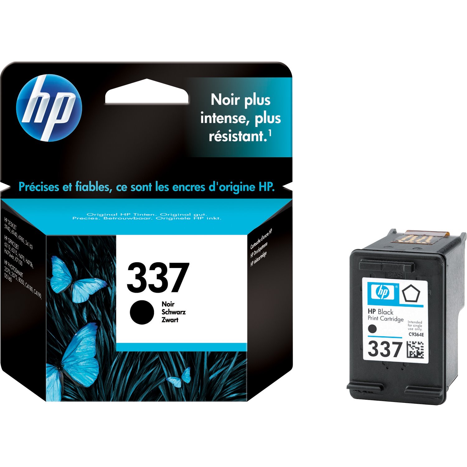 HP 337 Original Inkjet Ink Cartridge - Black - 1 Pack