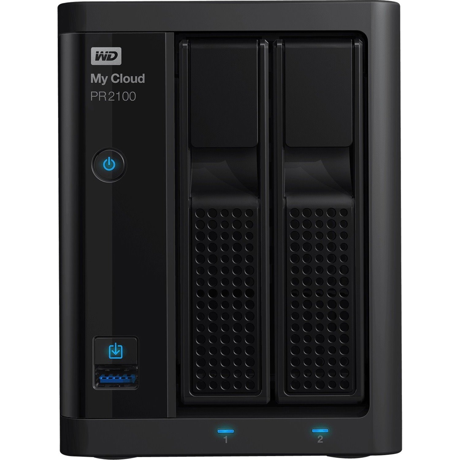WD My Cloud Pro PR2100 2 x Total Bays NAS Storage System - 8 TB HDD Pentium N3710 Quad-core (4 Core) 1.60 GHz - 4 GB RAM - DDR3L SDRAM Desktop