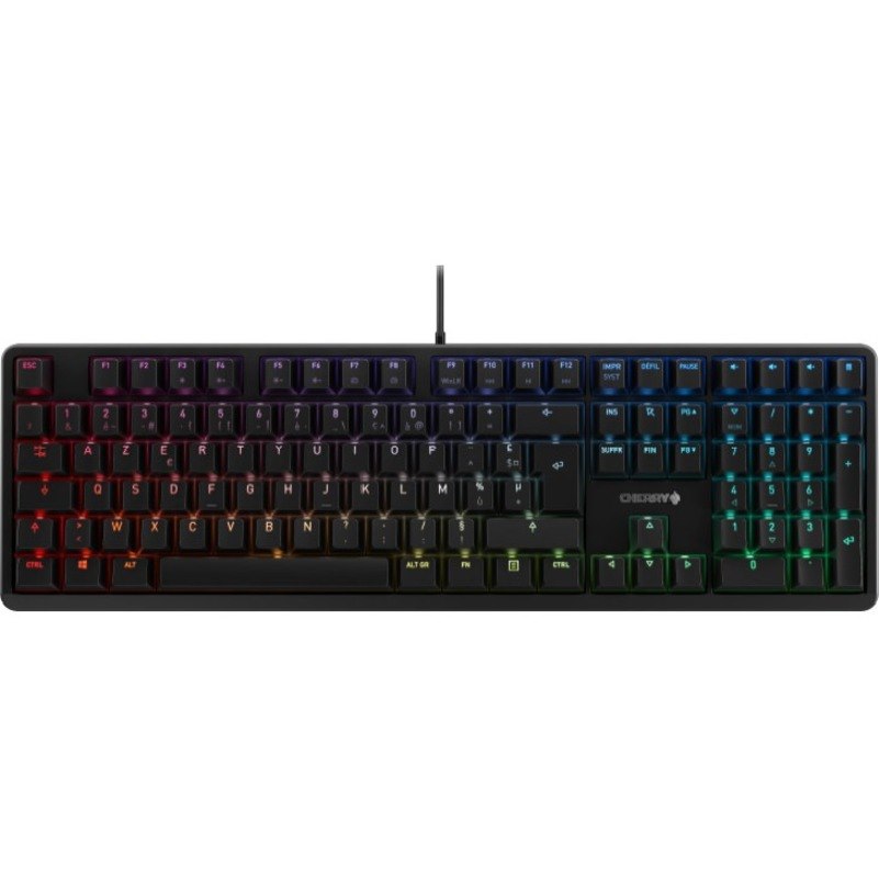 CHERRY G80-3000N RGB Tastatur - Kabel Konnektivität - USB Schnittstelle - RGB LED - Französisch - Schwarz
