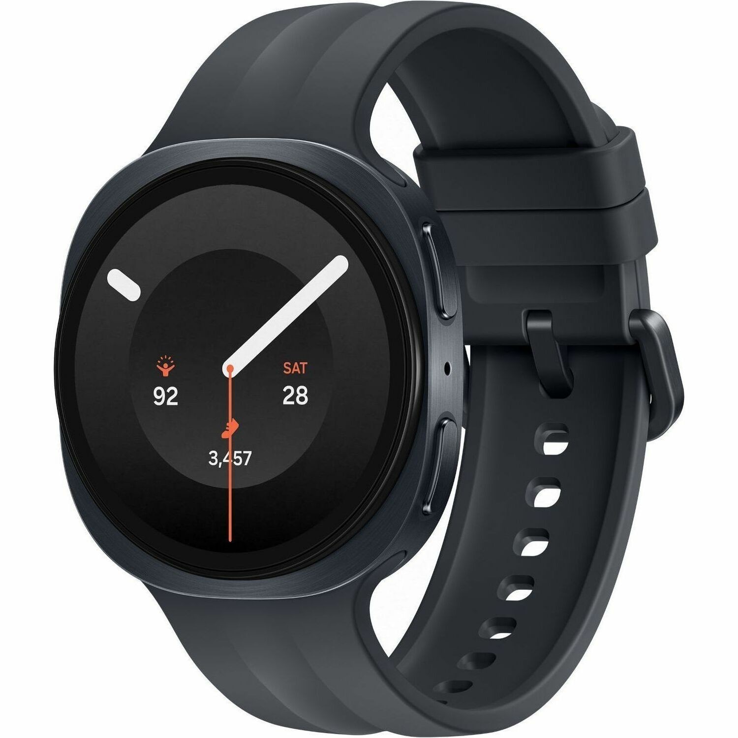 Samsung Galaxy Watch9 SM-L345F Smart Watch - 42.70 mm Case Height - 40.40 mm Case Width - Graphite Body Color - Black Band Color - Armor Aluminum Case Material - Wireless LAN - 4G - LTE, UMTS
