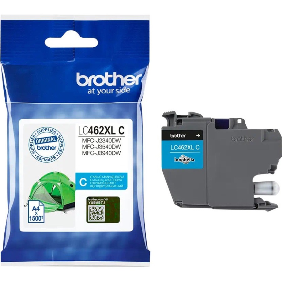 Brother LC462XLC Original High (XL) Yield Inkjet Ink Cartridge - Single Pack - Cyan - 1 Piece