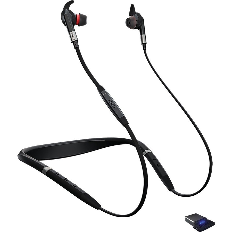 Jabra EVOLVE 75e Wireless Earbud, Behind-the-neck Stereo Earset