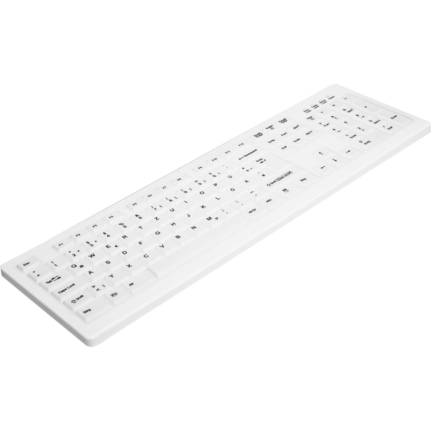 Active Key Keyboard - Cable Connectivity - USB 1.1 Interface - Pan-Nordic - White