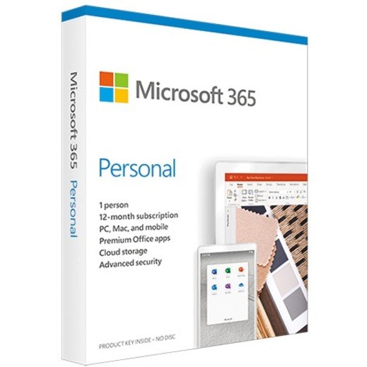 Microsoft 365 Personal - Box Pack - 1 Person - 1 Year